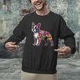 Boston Terrier Floral Dog Lover Vintage Distressed For Men Women Kids Men Graphic Sweatshirt, gift for family, gift for coworker