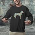 Boston Terrier Flower Silhouette Floral Dog Men Women Girls Kids Men Graphic Sweatshirt, gift for family, gift for coworker