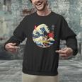 Boston Terrier Japanese Kanagawa Wave Surf Loyal Dog Men Women Kids Men Graphic Sweatshirt, gift for family, gift for coworker