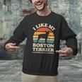 I Like My Boston Terrier And Maybe Like 3 People Dog Lover Men Graphic Sweatshirt, gift for family, gift for coworker