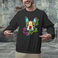 Boston Terrier In Red Day Of The Dead Sugar Skull Dog Men Graphic Sweatshirt, gift for family, gift for coworker