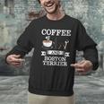 Boston Terrier Shirt Coffee And Boston Terrier Cute Dog For Men Women Girls Kids Men Graphic Sweatshirt, gift for family, gift for coworker