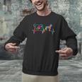 Boston Terrier Tie Dye Heartbeat Love Dog Men Women Men Graphic Sweatshirt, gift for family, gift for coworker