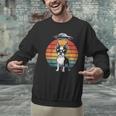 Boston Terrier UFO Alien Boston Terrier Dog Mom Dad Men Graphic Sweatshirt, Boston Terrier Mom Sweatshirts, Boston Terrier Dad Sweatshirts, gift for family, gift for coworker
