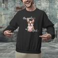 Brown Boston Terrier With Flowers And Feathers Men Graphic Sweatshirt, gift for family, gift for coworker