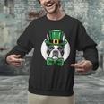 Green Boston Terrier Shamrock St Patricks Day Boston Terrier Men Graphic Sweatshirt, gift for family, gift for coworker