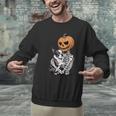 Halloween Skeleton Boston Terrier Men Graphic Sweatshirt, Boston Terrier Halloween Sweatshirts, gift for family, gift for coworker