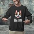 Just a Girl Who Loves Boston Terriers Men Graphic Sweatshirt, gift for family, gift for coworker