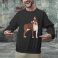 Red Boston Terrier Dog Men Graphic Sweatshirt, gift for family, gift for coworker