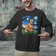 Red Heeler Starry Night Cattle Dog Colorful Art By Aja For Men Women Girls Kids Men Graphic Sweatshirt, gift for family, gift for coworker