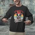 Retro Life Is Better With Boston Terrier Mom Dog Lover Men Graphic Sweatshirt, Boston Terrier Mom Sweatshirts, gift for family, gift for coworker