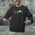 Scottish Terrier Dog Heartbeat Scottie Dog Lover T-Shirt Men Graphic Sweatshirt, gift for family, gift for coworker