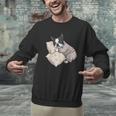 Sleepy Boston Terrier Pajama Men Women Kids Men Graphic Sweatshirt, gift for family, gift for coworker