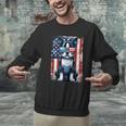 Vintage Boston Terrier Dog American USA US Flag Pets Lovers Men Graphic Sweatshirt, American Boston Terrier Sweatshirts, gift for family, gift for coworker