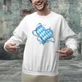 Bavarian Flag As Heart Blue Diamond Bavaria Men Graphic Sweatshirt, gift for family, gift for coworker