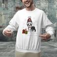 Boston Terrier Christmas T Shirt-Life Is Merrier Premium Tri-Blend Men Graphic Sweatshirt, Boston Terrier Christmas Sweatshirts, gift for family, gift for coworker