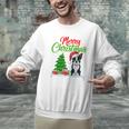 Boston Terrier Christmas Tree Lights Xmas Dog Lover Men Graphic Sweatshirt, Boston Terrier Christmas Sweatshirts, gift for family, gift for coworker