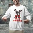 Boston Terrier Grandma Dog Lovers Puppy Bostie Owner Men Graphic Sweatshirt, gift for family, gift for coworker