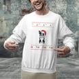 Boston Terrier Wearing Santa Hat Ugly Xmas Dog Lovers Men Graphic Sweatshirt, gift for family, gift for coworker