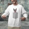Dog In Your Pocket Boston Terrier For Men Women Girls Kids Men Graphic Sweatshirt, gift for family, gift for coworker