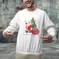 Santa Ugly Christmas Tree Lights Boston Terrier Dog Lover Men Graphic Sweatshirt, Boston Terrier Christmas Sweatshirts, gift for family, gift for coworker