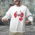 Valentine's Day Boston Terrier Men Graphic Sweatshirt, gift for family, gift for coworker