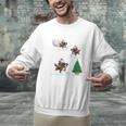 Xmas Lighting Tree Santa Riding Boston Terrier Christmas Men Graphic Sweatshirt, Boston Terrier Riding Sweatshirts, Boston Terrier Christmas Sweatshirts, gift for family, gift for coworker