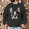Boston Terrier Cute Puppy Face Dog Lover Pet Owner Men Graphic Sweatshirt, novelty gifts, funny gifts