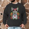 Boston Terrier Dia De Los Muertos Day Of The Dead Dog Skull For Men Women Kids Men Graphic Sweatshirt, novelty gifts, funny gifts