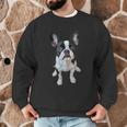 Boston Terrier Dog Motif Pet Art Boston Terrier Men Women Kids Men Graphic Sweatshirt, novelty gifts, funny gifts
