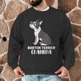 Boston Terrier Dog Owner Grandma Men Graphic Sweatshirt, novelty gifts, funny gifts