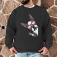Boston Terrier Dog From Side Boston Bull Men Graphic Sweatshirt, novelty gifts, funny gifts