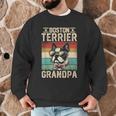 Boston Terrier Grandpa Dog Lover Father's Day Men Graphic Sweatshirt, novelty gifts, funny gifts