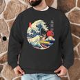 Boston Terrier Japanese Kanagawa Wave Surf Loyal Dog Men Women Kids Men Graphic Sweatshirt, novelty gifts, funny gifts