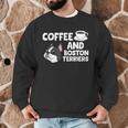 Boston Terrier Lover Coffee And Boston Terriers Men Graphic Sweatshirt, novelty gifts, funny gifts
