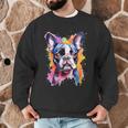 Boston Terrier Lover Pop Art Color Boston Terrier Dog For Men Women Girls Kids Men Graphic Sweatshirt, novelty gifts, funny gifts