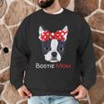 Boston Terrier Mom Bostie Women Girls Men Graphic Sweatshirt, novelty gifts, funny gifts