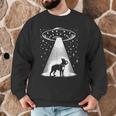 Boston Terrier Mom Dad Dog Alien UFO For Men Women Men Graphic Sweatshirt, novelty gifts, funny gifts