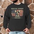 Boston Terrier Mom Dog Lovers American Flag 4th Of July Men Graphic Sweatshirt, novelty gifts, funny gifts