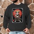 Boston Terrier Samurai Ninja Vintage Anime Japanese Ukiyo-e Men Graphic Sweatshirt, novelty gifts, funny gifts