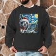 Boston Terrier Santa Starry Night Van Gogh Christmas Dog Men Women Kids Men Graphic Sweatshirt, novelty gifts, funny gifts