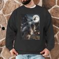 Boston Terrier Selfie Full Moon Flying Witch Halloween Dog Men Graphic Sweatshirt, novelty gifts, funny gifts