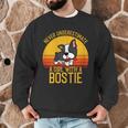 Boston Terrier Never Underestimate a Girl With a Bostie Men Graphic Sweatshirt, novelty gifts, funny gifts