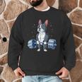 Boston Terrier Weightlifting Deadlift Men Fitness Gym Men Graphic Sweatshirt, novelty gifts, funny gifts
