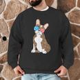 Brindle Boston Terrier Dog Patriotic Shirt USA Flag Men Graphic Sweatshirt, novelty gifts, funny gifts