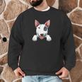 Bull Terrier Pocket Bull Terrier Peeking Out Pocket Men Graphic Sweatshirt, novelty gifts, funny gifts