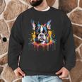 Colorful Boston Terrier Dog For Men Women Kids Men Graphic Sweatshirt, novelty gifts, funny gifts