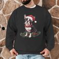 Cute Boston Terrier Dog Christmas Merry X-Mas Graphic Men Graphic Sweatshirt, novelty gifts, funny gifts