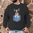 Cute Pocket Boston Terrier Lover Dog Mom Men Graphic Sweatshirt, novelty gifts, funny gifts