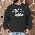 The Dogfather Boston Terrier Dog Dad Tshirt Idea Men Graphic Sweatshirt, novelty gifts, funny gifts